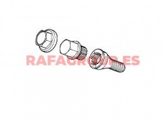 36136786419 - Juego de tuercas de bloqueo de rueda antirobo